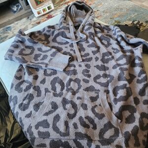 Leopard tunic hoodie